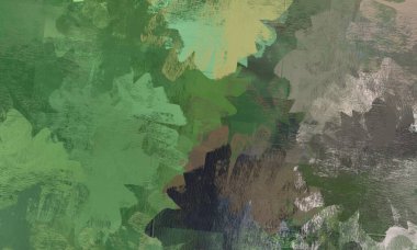 Soyut arka plan sanatı. 2D çizim. Etkileyici yağlı boya resim. Tuvalde fırça darbeleri. Modern sanat. Çok renkli arkaplan. Çağdaş sanat. İfade. Sanatsal dijital palet.