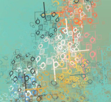 Soyut arka plan sanatı. 2D çizim. Etkileyici yağlı boya resim. Tuvalde fırça darbeleri. Modern sanat. Çok renkli arkaplan. Çağdaş sanat. İfade. Sanatsal dijital palet.