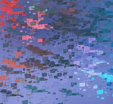 Soyut arka plan sanatı. 2D çizim. Etkileyici yağlı boya resim. Tuvalde fırça darbeleri. Modern sanat. Çok renkli arkaplan. Çağdaş sanat. İfade. Sanatsal dijital palet.