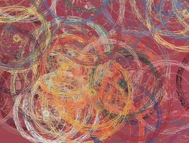 Soyut arka plan sanatı. 2D çizim. Etkileyici yağlı boya resim. Tuvalde fırça darbeleri. Modern sanat. Çok renkli arkaplan. Çağdaş sanat. İfade. Sanatsal dijital palet.