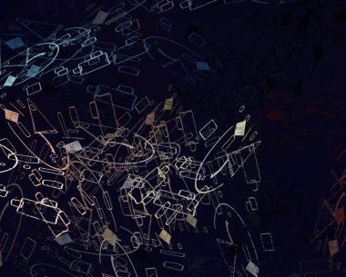 Soyut arka plan sanatı. 2D çizim. Etkileyici yağlı boya resim. Tuvalde fırça darbeleri. Modern sanat. Çok renkli arkaplan. Çağdaş sanat. İfade. Sanatsal dijital palet.