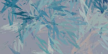 Soyut arka plan sanatı. 2D çizim. Etkileyici yağlı boya resim. Tuvalde fırça darbeleri. Modern sanat. Çok renkli arkaplan. Çağdaş sanat. İfade. Sanatsal dijital palet.