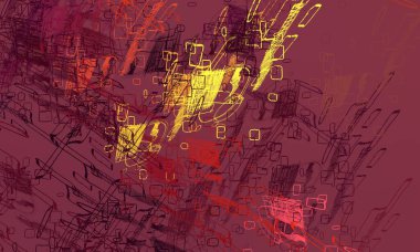 Soyut arka plan sanatı. 2D çizim. Etkileyici yağlı boya resim. Tuvalde fırça darbeleri. Modern sanat. Çok renkli arkaplan. Çağdaş sanat. İfade. Sanatsal dijital palet.