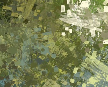 Soyut arka plan sanatı. 2D çizim. Etkileyici yağlı boya resim. Tuvalde fırça darbeleri. Modern sanat. Çok renkli arkaplan. Çağdaş sanat. İfade. Sanatsal dijital palet.