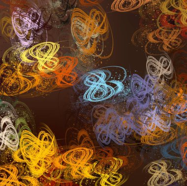 Soyut arka plan sanatı. 2D çizim. Etkileyici yağlı boya resim. Tuvalde fırça darbeleri. Modern sanat. Çok renkli arkaplan. Çağdaş sanat. İfade. Sanatsal dijital palet.