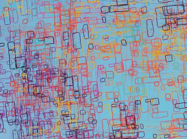 Soyut arka plan sanatı. 2D çizim. Etkileyici yağlı boya resim. Tuvalde fırça darbeleri. Modern sanat. Çok renkli arkaplan. Çağdaş sanat. İfade. Sanatsal dijital palet.