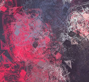 Soyut arka plan sanatı. 2D çizim. Etkileyici yağlı boya resim. Tuvalde fırça darbeleri. Modern sanat. Çok renkli arkaplan. Çağdaş sanat. İfade. Sanatsal dijital palet.