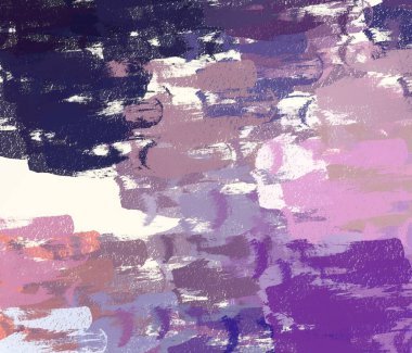 Soyut arka plan sanatı. 2D çizim. Etkileyici yağlı boya resim. Tuvalde fırça darbeleri. Modern sanat. Çok renkli arkaplan. Çağdaş sanat. İfade. Sanatsal dijital palet.