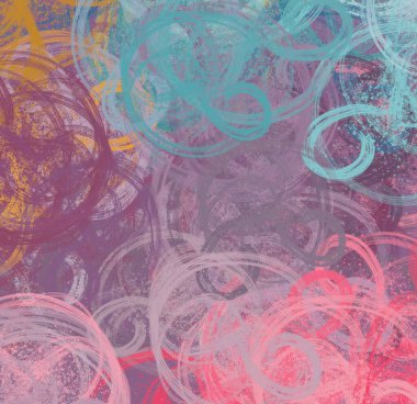 Soyut arka plan sanatı. 2D çizim. Etkileyici yağlı boya resim. Tuvalde fırça darbeleri. Modern sanat. Çok renkli arkaplan. Çağdaş sanat. İfade. Sanatsal dijital palet.