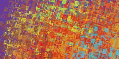 Soyut arka plan sanatı. 2D çizim. Etkileyici yağlı boya resim. Tuvalde fırça darbeleri. Modern sanat. Çok renkli arkaplan. Çağdaş sanat. İfade. Sanatsal dijital palet.