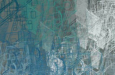 Soyut arka plan sanatı. 2D çizim. Etkileyici yağlı boya resim. Tuvalde fırça darbeleri. Modern sanat. Çok renkli arkaplan. Çağdaş sanat. İfade. Sanatsal dijital palet.