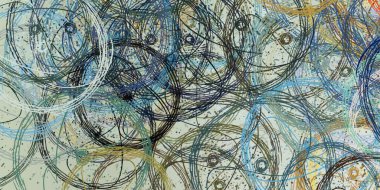 Soyut arka plan sanatı. 2D çizim. Etkileyici yağlı boya resim. Tuvalde fırça darbeleri. Modern sanat. Çok renkli arkaplan. Çağdaş sanat. İfade. Sanatsal dijital palet.