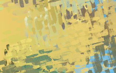 Soyut arka plan sanatı. 2D çizim. Etkileyici yağlı boya resim. Tuvalde fırça darbeleri. Modern sanat. Çok renkli arkaplan. Çağdaş sanat. İfade. Sanatsal dijital palet.