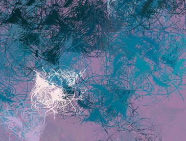 Soyut arka plan sanatı. 2D çizim. Etkileyici yağlı boya resim. Tuvalde fırça darbeleri. Modern sanat. Çok renkli arkaplan. Çağdaş sanat. İfade. Sanatsal dijital palet.