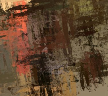 Soyut arka plan sanatı. 2D çizim. Etkileyici yağlı boya resim. Tuvalde fırça darbeleri. Modern sanat. Çok renkli arkaplan. Çağdaş sanat. İfade. Sanatsal dijital palet.