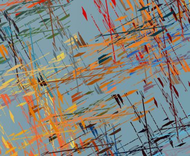 Soyut arka plan sanatı. 2D çizim. Etkileyici yağlı boya resim. Tuvalde fırça darbeleri. Modern sanat. Çok renkli arkaplan. Çağdaş sanat. İfade. Sanatsal dijital palet.