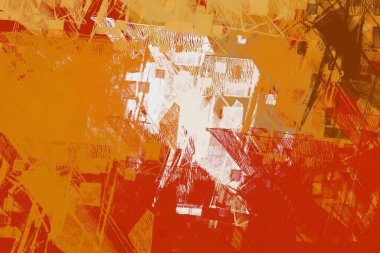 Soyut arka plan sanatı. 2D çizim. Etkileyici yağlı boya resim. Tuvalde fırça darbeleri. Modern sanat. Çok renkli arkaplan. Çağdaş sanat. İfade. Sanatsal dijital palet.