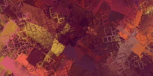 Soyut arka plan sanatı. 2D çizim. Etkileyici yağlı boya resim. Tuvalde fırça darbeleri. Modern sanat. Çok renkli arkaplan. Çağdaş sanat. İfade. Sanatsal dijital palet.