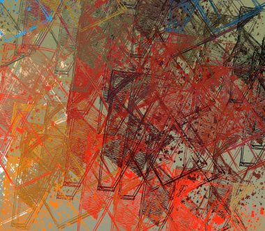 Soyut arka plan sanatı. 2D çizim. Etkileyici yağlı boya resim. Tuvalde fırça darbeleri. Modern sanat. Çok renkli arkaplan. Çağdaş sanat. İfade. Sanatsal dijital palet.