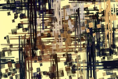 Soyut arka plan sanatı. 2D çizim. Etkileyici yağlı boya resim. Tuvalde fırça darbeleri. Modern sanat. Çok renkli arkaplan. Çağdaş sanat. İfade. Sanatsal dijital palet.