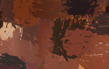 Soyut arka plan sanatı. 2D çizim. Etkileyici yağlı boya resim. Tuvalde fırça darbeleri. Modern sanat. Çok renkli arkaplan. Çağdaş sanat. İfade. Sanatsal dijital palet.