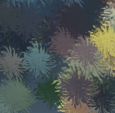 Soyut arka plan sanatı. 2D çizim. Etkileyici yağlı boya resim. Tuvalde fırça darbeleri. Modern sanat. Çok renkli arkaplan. Çağdaş sanat. İfade. Sanatsal dijital palet.