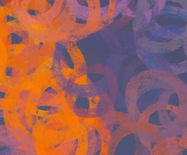 Soyut arka plan sanatı. 2D çizim. Etkileyici yağlı boya resim. Tuvalde fırça darbeleri. Modern sanat. Çok renkli arkaplan. Çağdaş sanat. İfade. Sanatsal dijital palet.