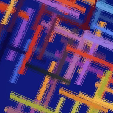 Soyut arka plan sanatı. 2D çizim. Etkileyici yağlı boya resim. Tuvalde fırça darbeleri. Modern sanat. Çok renkli arkaplan. Çağdaş sanat. İfade. Sanatsal dijital palet.