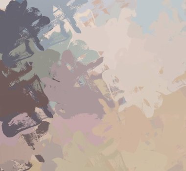 Soyut arka plan sanatı. 2D çizim. Etkileyici yağlı boya resim. Tuvalde fırça darbeleri. Modern sanat. Çok renkli arkaplan. Çağdaş sanat. İfade. Sanatsal dijital palet.