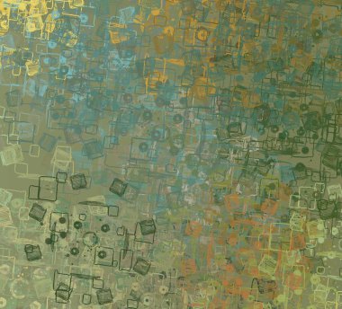 Soyut arka plan sanatı. 2D çizim. Etkileyici yağlı boya resim. Tuvalde fırça darbeleri. Modern sanat. Çok renkli arkaplan. Çağdaş sanat. İfade. Sanatsal dijital palet.