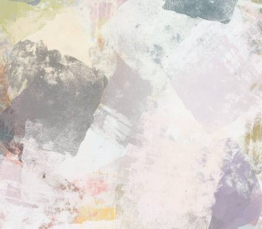 Soyut arka plan sanatı. 2D çizim. Etkileyici yağlı boya resim. Tuvalde fırça darbeleri. Modern sanat. Çok renkli arkaplan. Çağdaş sanat. İfade. Sanatsal dijital palet.