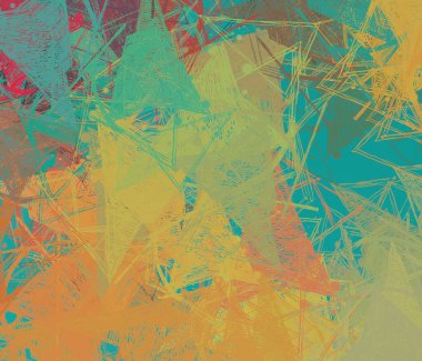 Soyut arka plan sanatı. 2D çizim. Etkileyici yağlı boya resim. Tuvalde fırça darbeleri. Modern sanat. Çok renkli arkaplan. Çağdaş sanat. İfade. Sanatsal dijital palet.