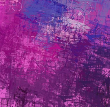 Soyut arka plan sanatı. 2D çizim. Etkileyici yağlı boya resim. Tuvalde fırça darbeleri. Modern sanat. Çok renkli arkaplan. Çağdaş sanat. İfade. Sanatsal dijital palet.