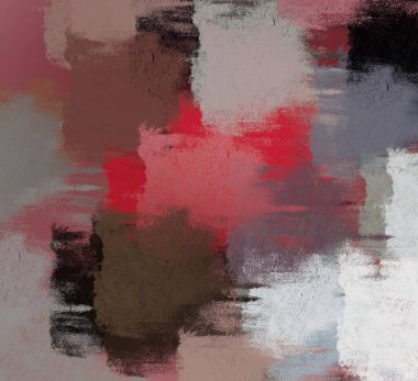Soyut arka plan sanatı. 2D çizim. Etkileyici yağlı boya resim. Tuvalde fırça darbeleri. Modern sanat. Çok renkli arkaplan. Çağdaş sanat. İfade. Sanatsal dijital palet.