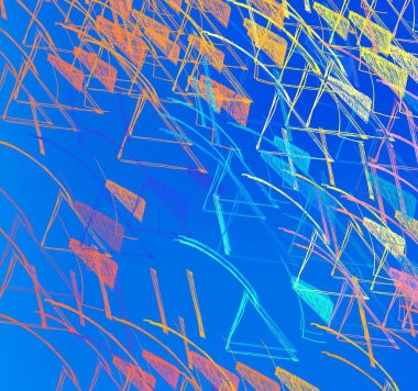 Soyut arka plan sanatı. 2D çizim. Etkileyici yağlı boya resim. Tuvalde fırça darbeleri. Modern sanat. Çok renkli arkaplan. Çağdaş sanat. İfade. Sanatsal dijital palet.