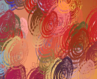 Soyut arka plan sanatı. 2D çizim. Etkileyici yağlı boya resim. Tuvalde fırça darbeleri. Modern sanat. Çok renkli arkaplan. Çağdaş sanat. İfade. Sanatsal dijital palet.