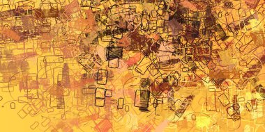 Soyut arka plan sanatı. 2D çizim. Etkileyici yağlı boya resim. Tuvalde fırça darbeleri. Modern sanat. Çok renkli arkaplan. Çağdaş sanat. İfade. Sanatsal dijital palet.