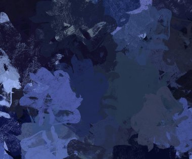 Soyut arka plan sanatı. 2D çizim. Etkileyici yağlı boya resim. Tuvalde fırça darbeleri. Modern sanat. Çok renkli arkaplan. Çağdaş sanat. İfade. Sanatsal dijital palet.