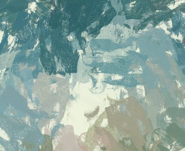 Soyut arka plan sanatı. 2D çizim. Etkileyici yağlı boya resim. Tuvalde fırça darbeleri. Modern sanat. Çok renkli arkaplan. Çağdaş sanat. İfade. Sanatsal dijital palet.