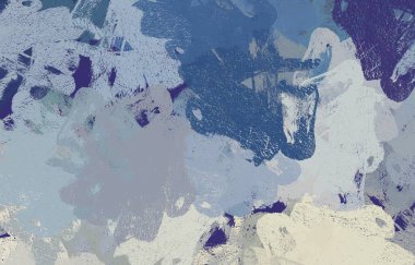 Soyut arka plan sanatı. 2D çizim. Etkileyici yağlı boya resim. Tuvalde fırça darbeleri. Modern sanat. Çok renkli arkaplan. Çağdaş sanat. İfade. Sanatsal dijital palet.