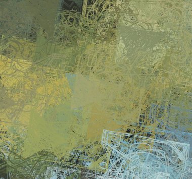 Soyut arka plan sanatı. 2D çizim. Etkileyici yağlı boya resim. Tuvalde fırça darbeleri. Modern sanat. Çok renkli arkaplan. Çağdaş sanat. İfade. Sanatsal dijital palet.