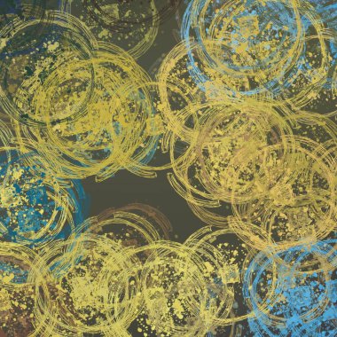 Soyut arka plan sanatı. 2D çizim. Etkileyici yağlı boya resim. Tuvalde fırça darbeleri. Modern sanat. Çok renkli arkaplan. Çağdaş sanat. İfade. Sanatsal dijital palet.