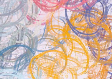 Soyut arka plan sanatı. 2D çizim. Etkileyici yağlı boya resim. Tuvalde fırça darbeleri. Modern sanat. Çok renkli arkaplan. Çağdaş sanat. İfade. Sanatsal dijital palet.