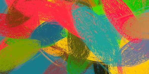 Abstracte Achtergrondkunst Illustratie Expressieve Olieverf Penseelstreken Doek Moderne Kunst Meerkleurige — Stockfoto