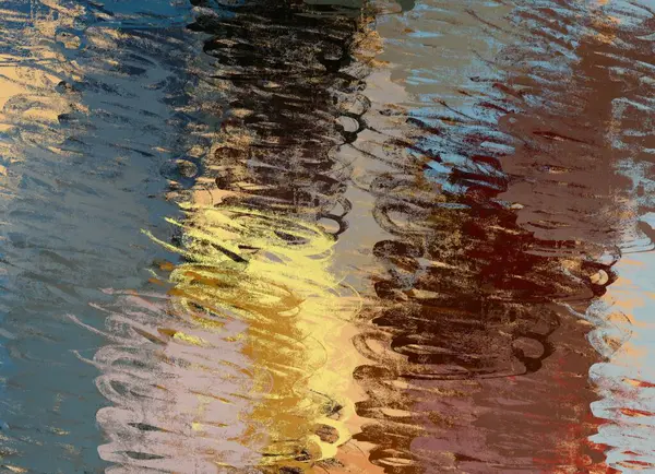 Seni Latar Belakang Abstrak Ilustrasi Lukisan Minyak Ekspresif Brushstrokes Atas — Stok Foto