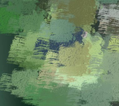 Soyut arka plan sanatı. 2D çizim. Etkileyici yağlı boya resim. Tuvalde fırça darbeleri. Modern sanat. Çok renkli arkaplan. Çağdaş sanat. İfade. Sanatsal dijital palet.