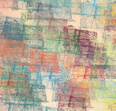 Soyut arka plan sanatı. 2D çizim. Etkileyici yağlı boya resim. Tuvalde fırça darbeleri. Modern sanat. Çok renkli arkaplan. Çağdaş sanat. İfade. Sanatsal dijital palet.