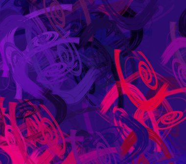 Soyut arka plan sanatı. 2D çizim. Etkileyici yağlı boya resim. Tuvalde fırça darbeleri. Modern sanat. Çok renkli arkaplan. Çağdaş sanat. İfade. Sanatsal dijital palet.