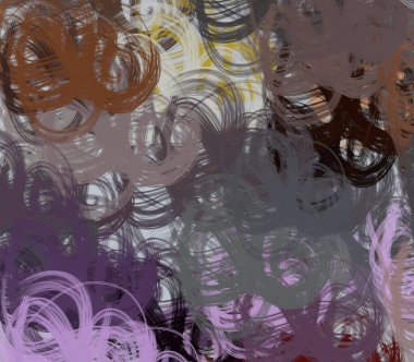 Soyut arka plan sanatı. 2D çizim. Etkileyici yağlı boya resim. Tuvalde fırça darbeleri. Modern sanat. Çok renkli arkaplan. Çağdaş sanat. İfade. Sanatsal dijital palet.