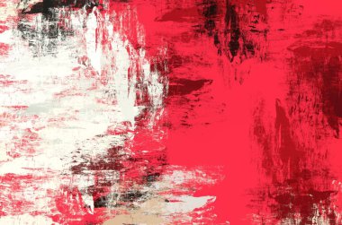 Soyut arka plan sanatı. 2D çizim. Etkileyici yağlı boya resim. Tuvalde fırça darbeleri. Modern sanat. Çok renkli arkaplan. Çağdaş sanat. İfade. Sanatsal dijital palet.